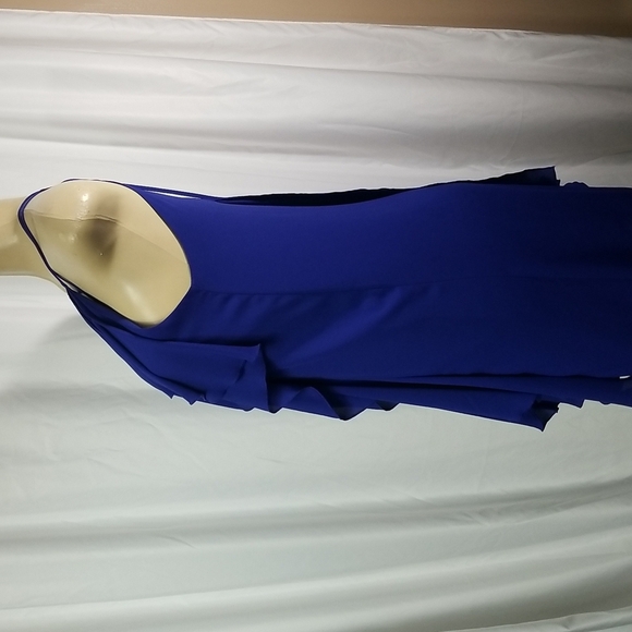 Bcbgmaxazria claudia cascade halter top in royal blue SIZE xs - Picture 6 of 8